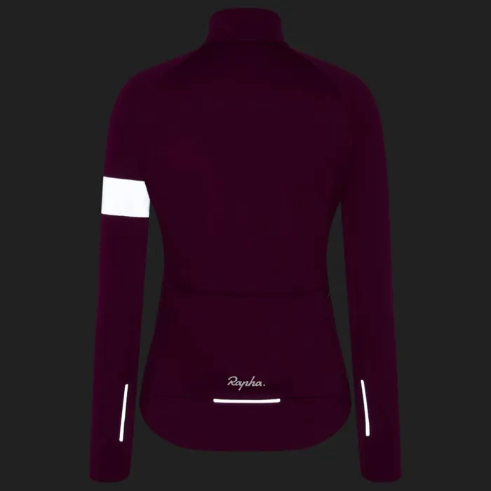 Women Core Winter Jacket Blackwhitemauve Whitedark Khakiwhite Rapha Jackets and Vests