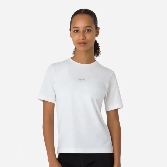 Women Cotton TShirt Blackwhitewhitelight Greydark Navyblack Rapha Hoodies TShirts and Tops