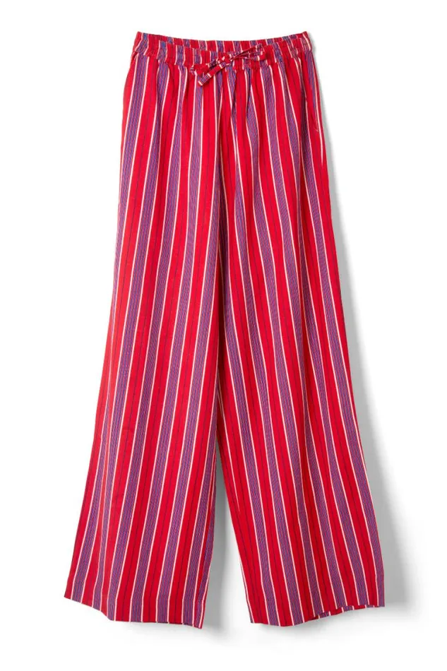 Women Damson Madder Bottoms Chlo Trousers 8211 Red Stripe