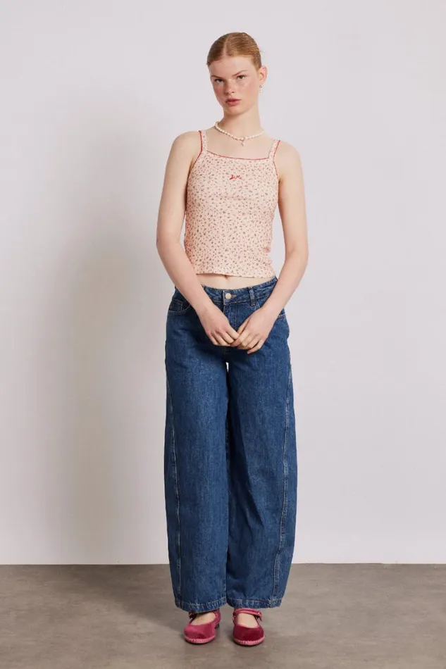 Women Damson Madder Bottoms Dion Jean 8211 Washed Blue