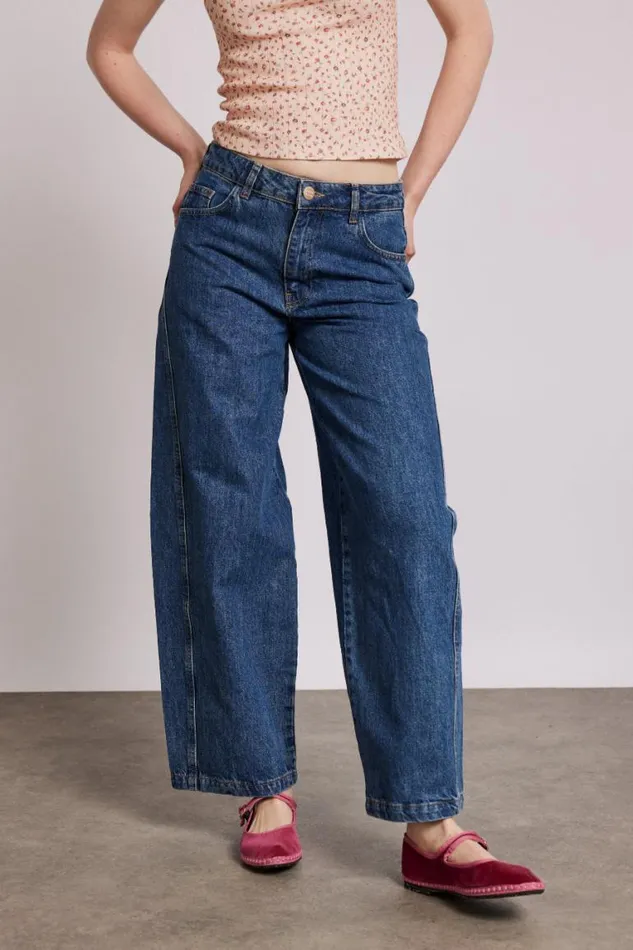 Women Damson Madder Bottoms Dion Jean 8211 Washed Blue