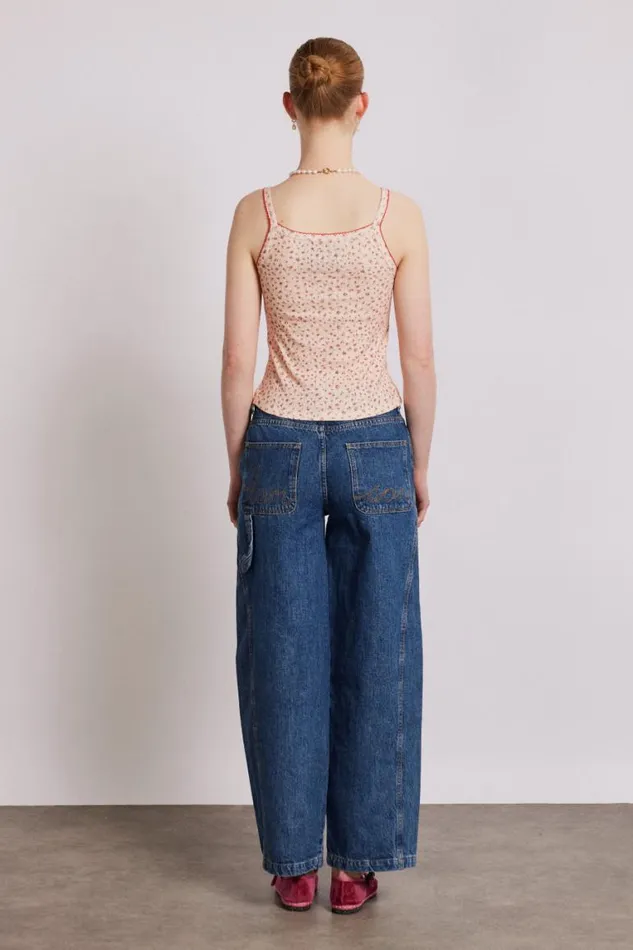 Women Damson Madder Bottoms Dion Jean 8211 Washed Blue