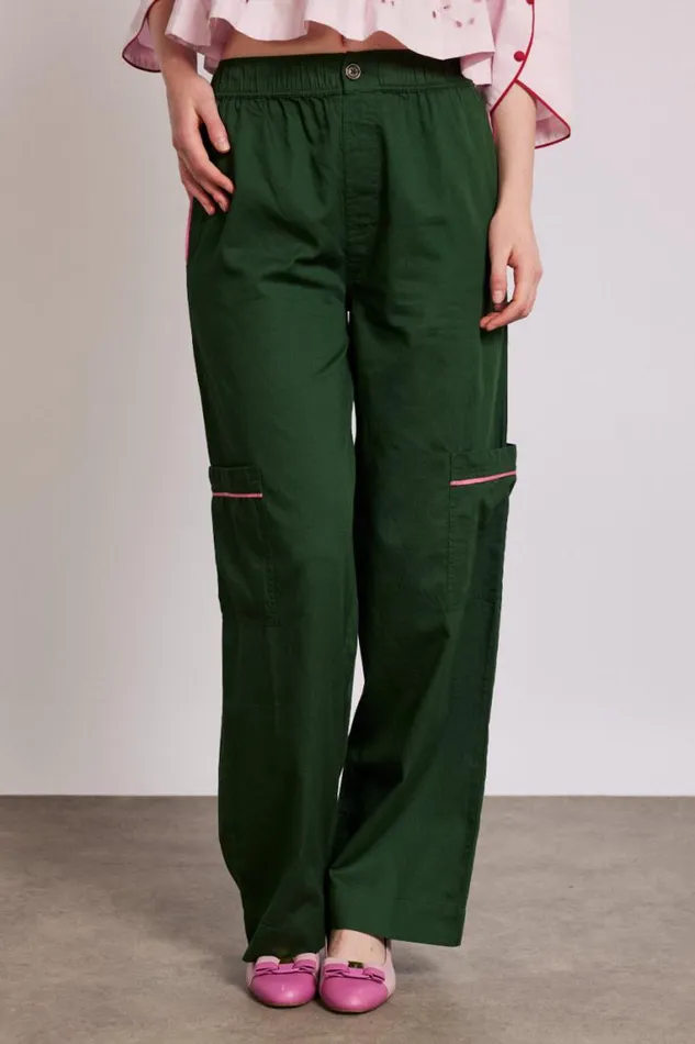 Women Damson Madder Bottoms Harrison Trousers 8211 Green