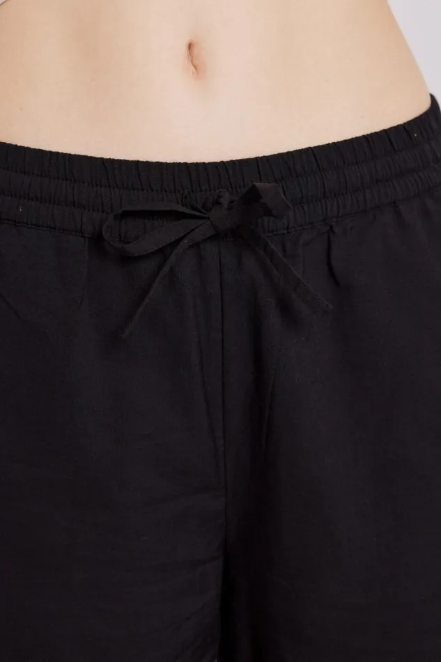 Women Damson Madder Bottoms Lana Trousers 8211 Black Broderie