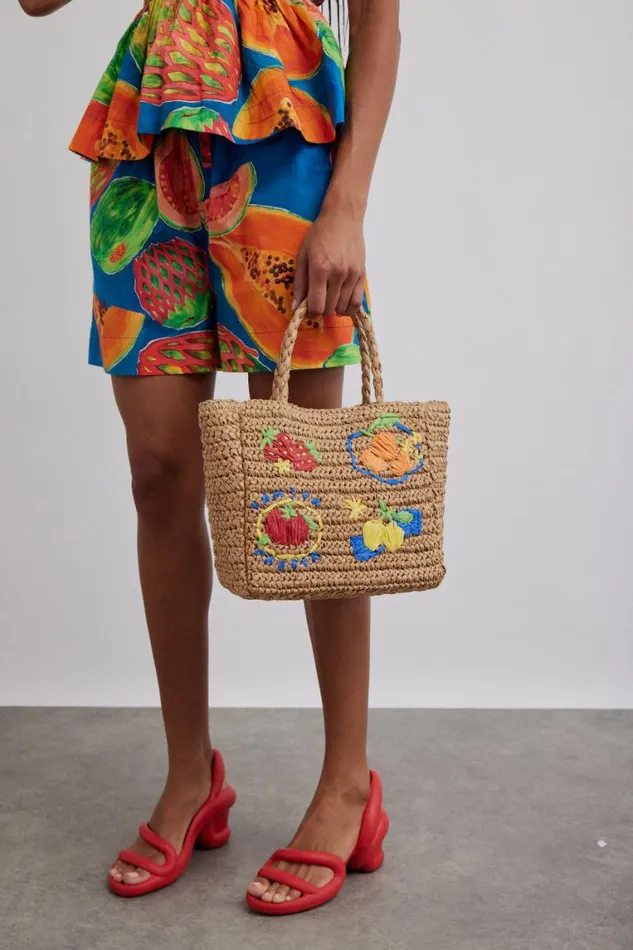 Women Damson Madder Bottoms Pull On Shorts 8211 Papaya Print