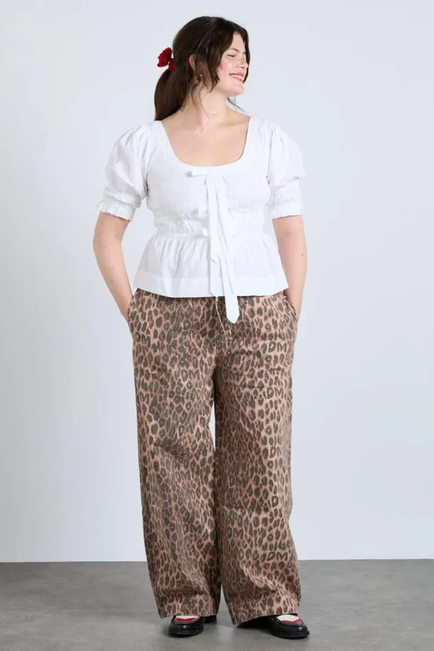 Women Damson Madder Bottoms Rafe Pant 8211 Leopard Print