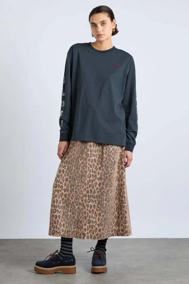Women Damson Madder Bottoms Rafe Skirt 8211 Leopard