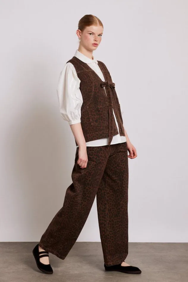 Women Damson Madder Coords Dion Jeans 8211 Dark Leopard Overdye