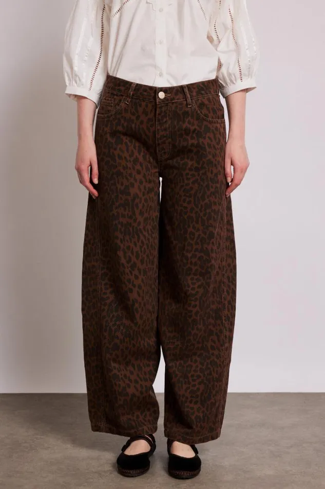 Women Damson Madder Coords Dion Jeans 8211 Dark Leopard Overdye