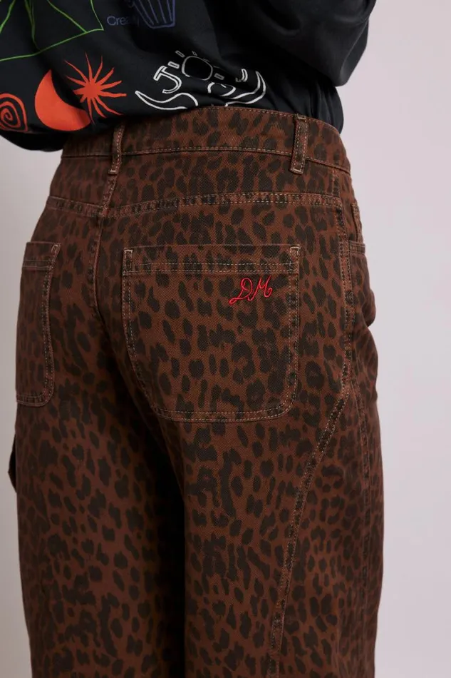 Women Damson Madder Coords Dion Jeans 8211 Dark Leopard Overdye