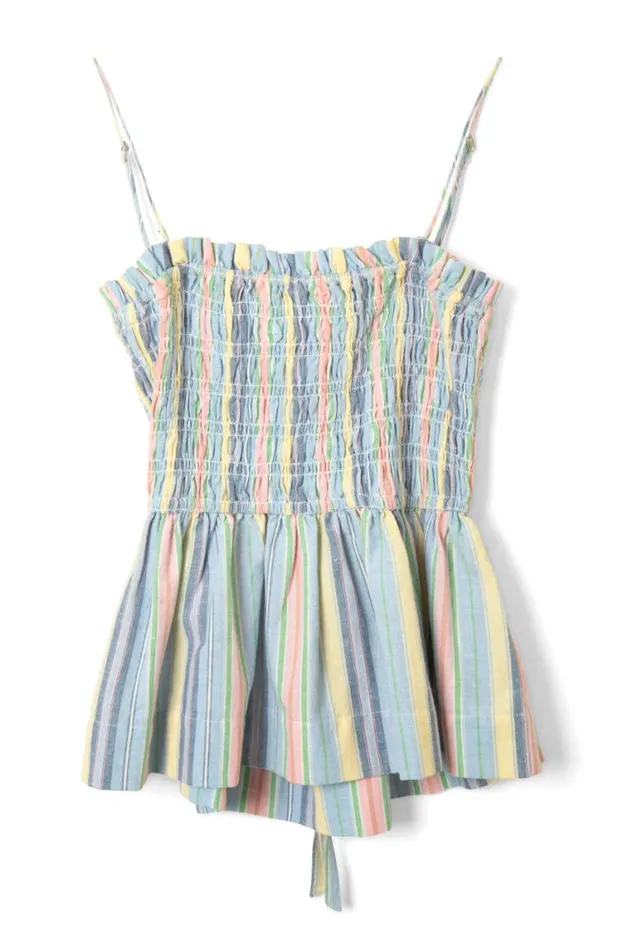 Women Damson Madder Coords Hope Shirred Cami 8211 Multi Stripe