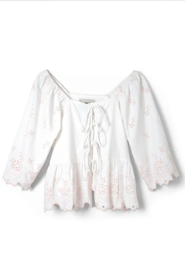Women Damson Madder Coords Lana Blouse 8211 Broderie