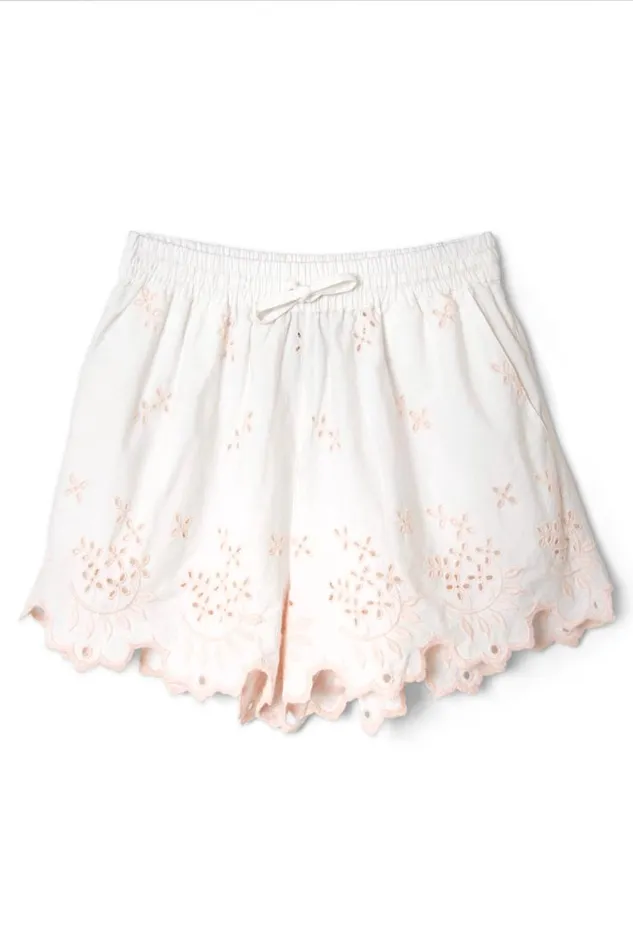 Women Damson Madder Coords Lana Shorts 8211 Broderie
