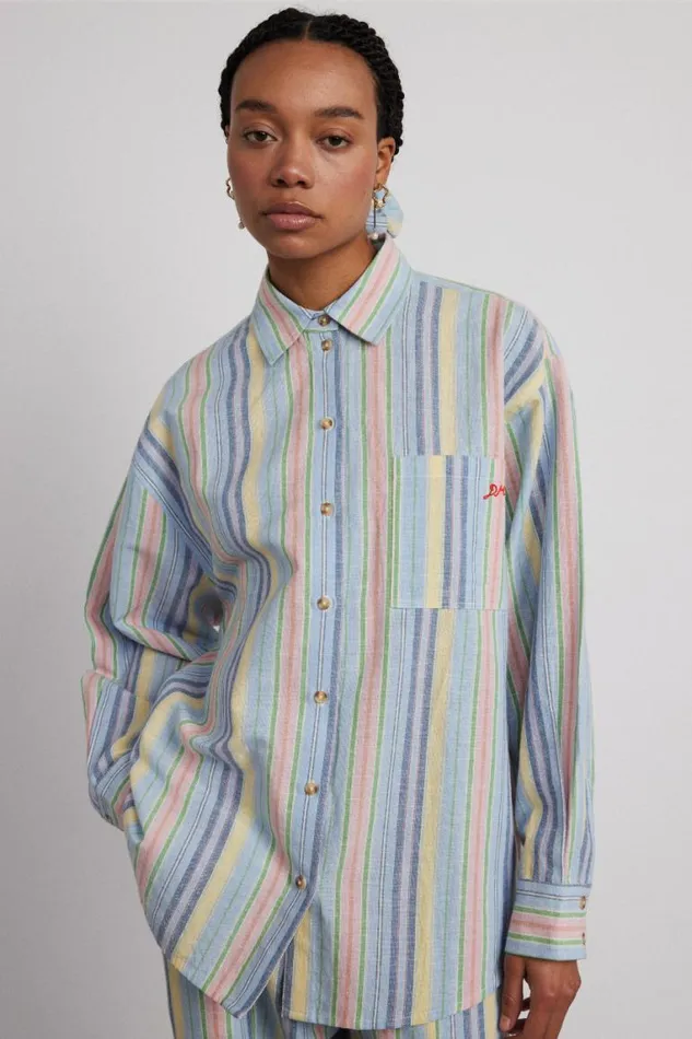 Women Damson Madder Coords Skyla Shirt 8211 Multi Stripe