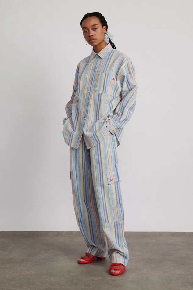 Women Damson Madder Coords Skyla Shirt 8211 Multi Stripe