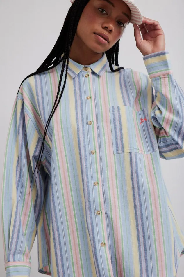 Women Damson Madder Coords Skyla Shirt 8211 Multi Stripe