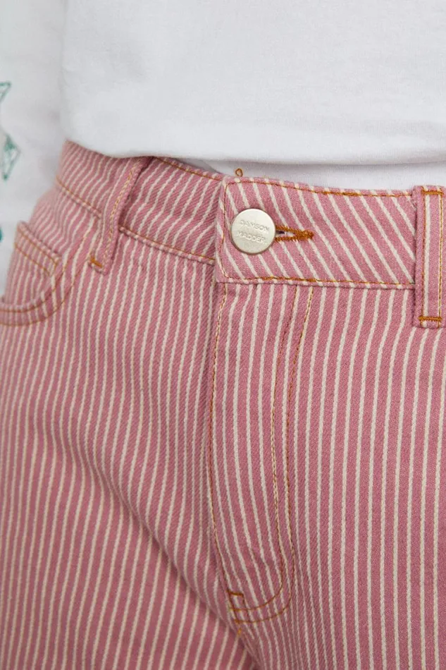 Women Damson Madder Denim Dion Jean 8211 Pink Stripe
