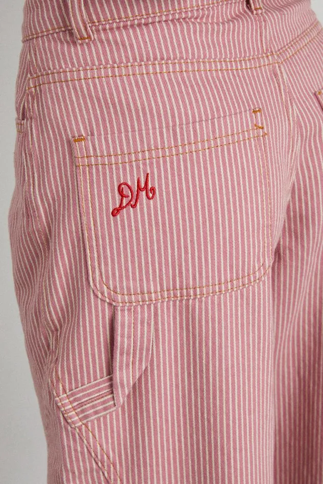 Women Damson Madder Denim Dion Jean 8211 Pink Stripe