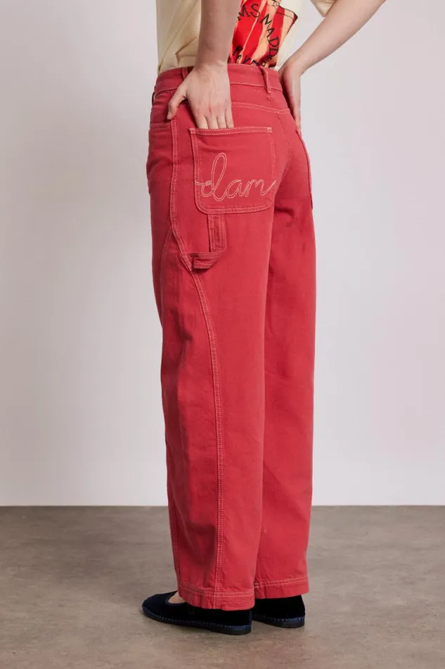 Women Damson Madder Denim Dion Jean 8211 Red