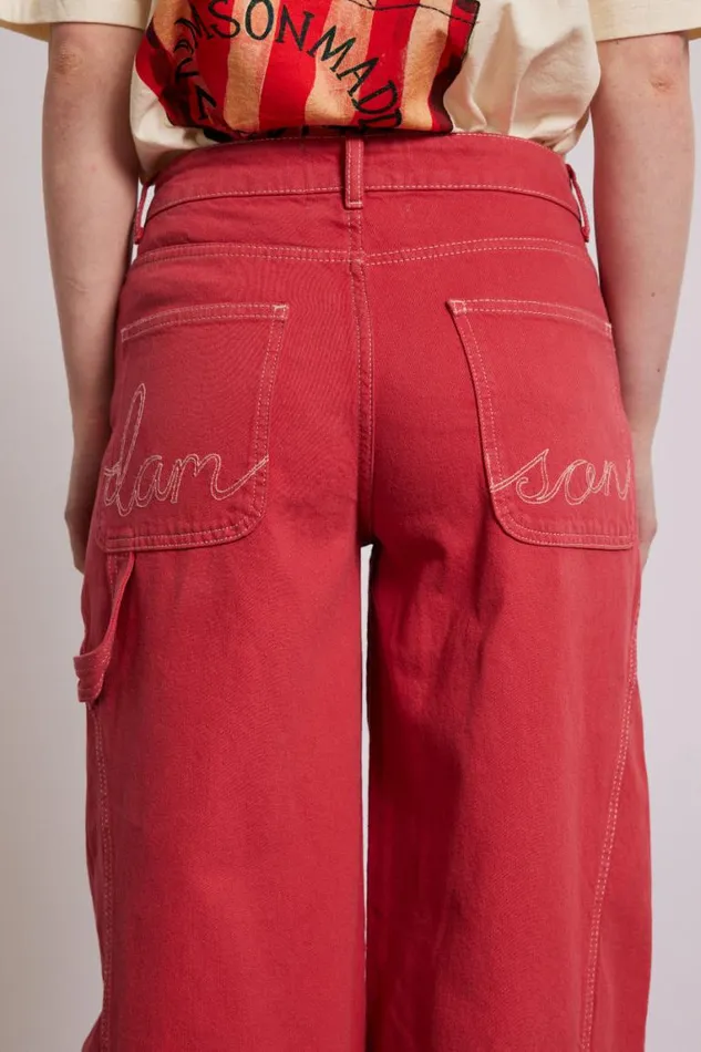 Women Damson Madder Denim Dion Jean 8211 Red
