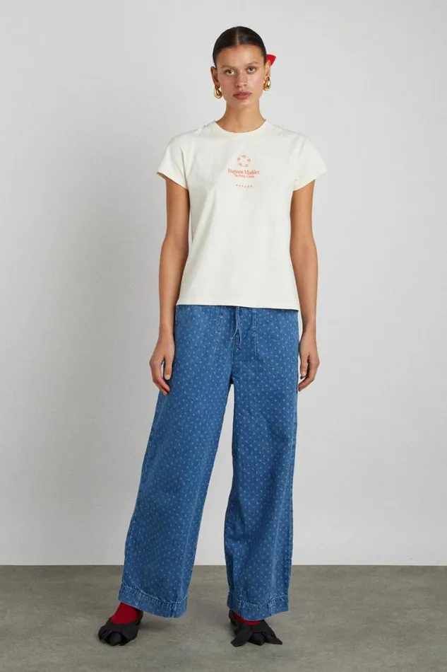 Women Damson Madder Denim Rafe Jean 8211 Polka Dot