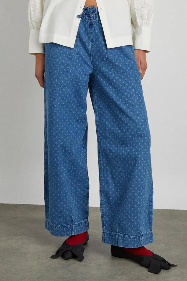 Women Damson Madder Denim Rafe Jean 8211 Polka Dot