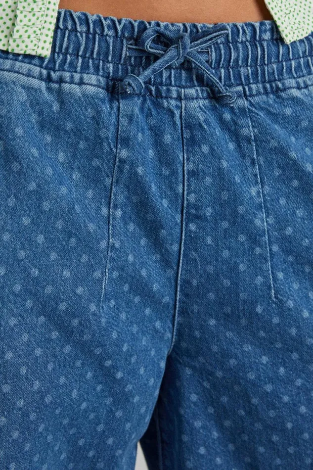 Women Damson Madder Denim Rafe Jean 8211 Polka Dot