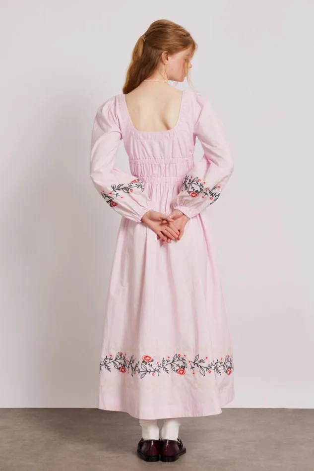 Women Damson Madder Dresses Dakota Dress 8211 Pink Embroidery