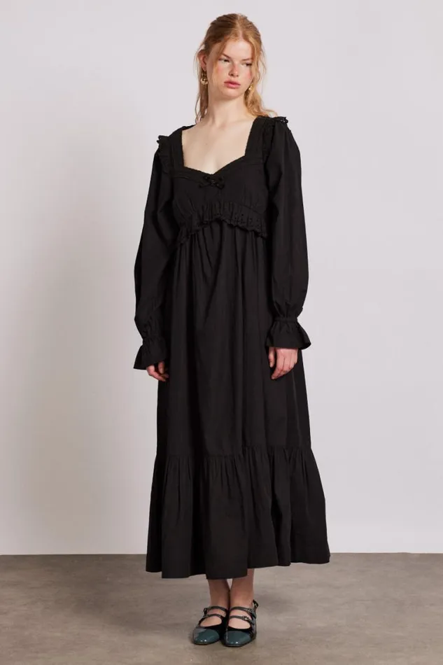 Women Damson Madder Dresses Edith Midi Dress 8211 Black