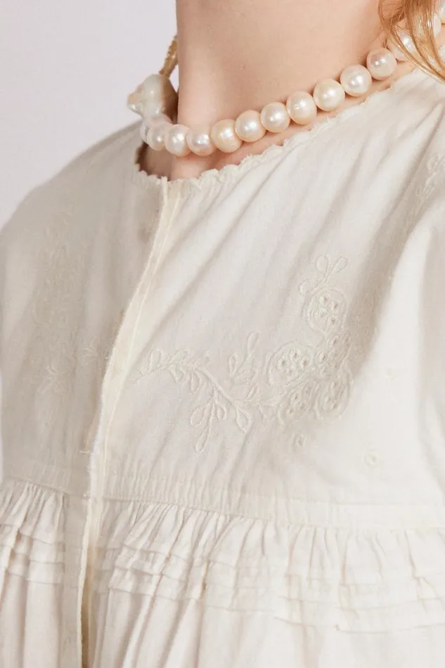 Women Damson Madder Dresses Embroidered Genevieve Mini Dress