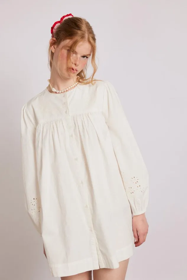 Women Damson Madder Dresses Embroidered Genevieve Mini Dress