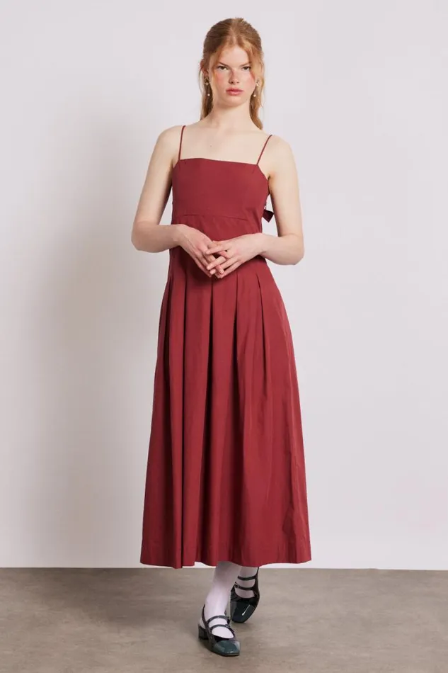 Women Damson Madder Dresses Iris Bow Midi Dress
