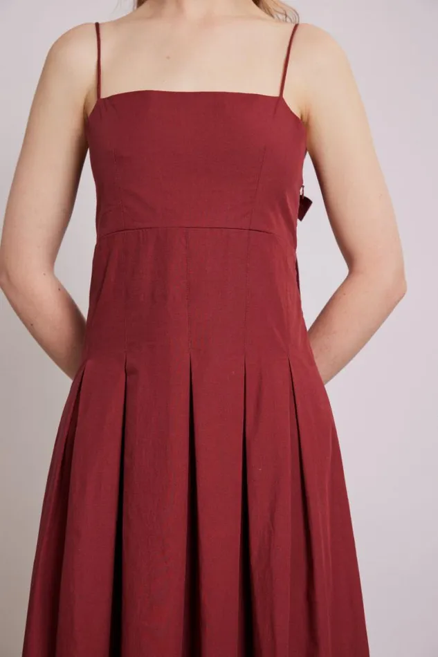 Women Damson Madder Dresses Iris Bow Midi Dress
