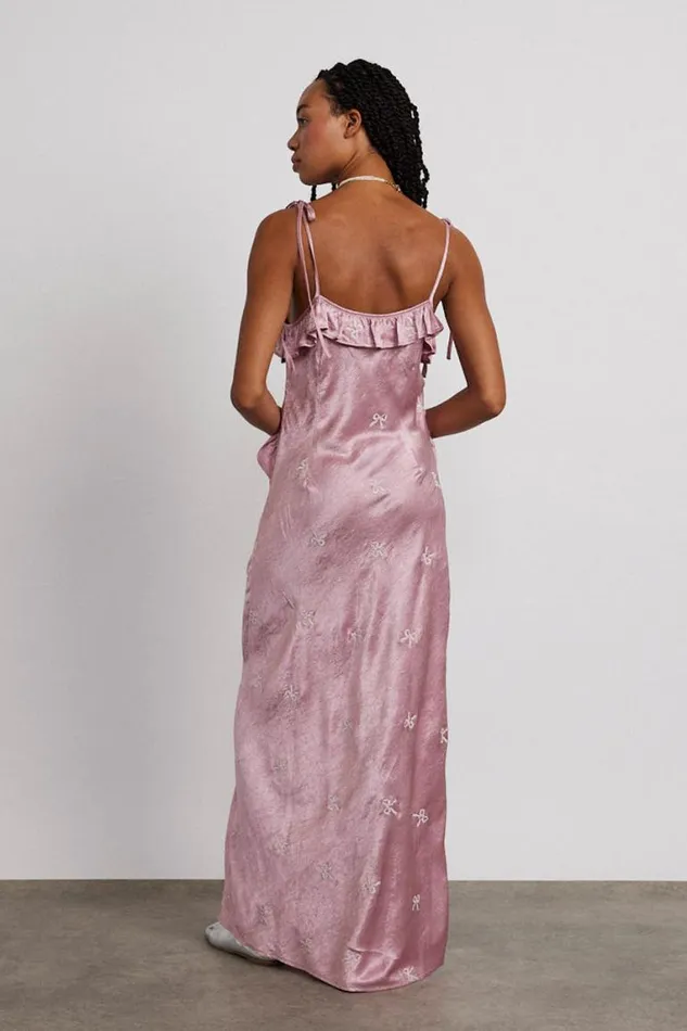 Women Damson Madder Dresses Kiki Embroidered Dress 8211 Pink Bow