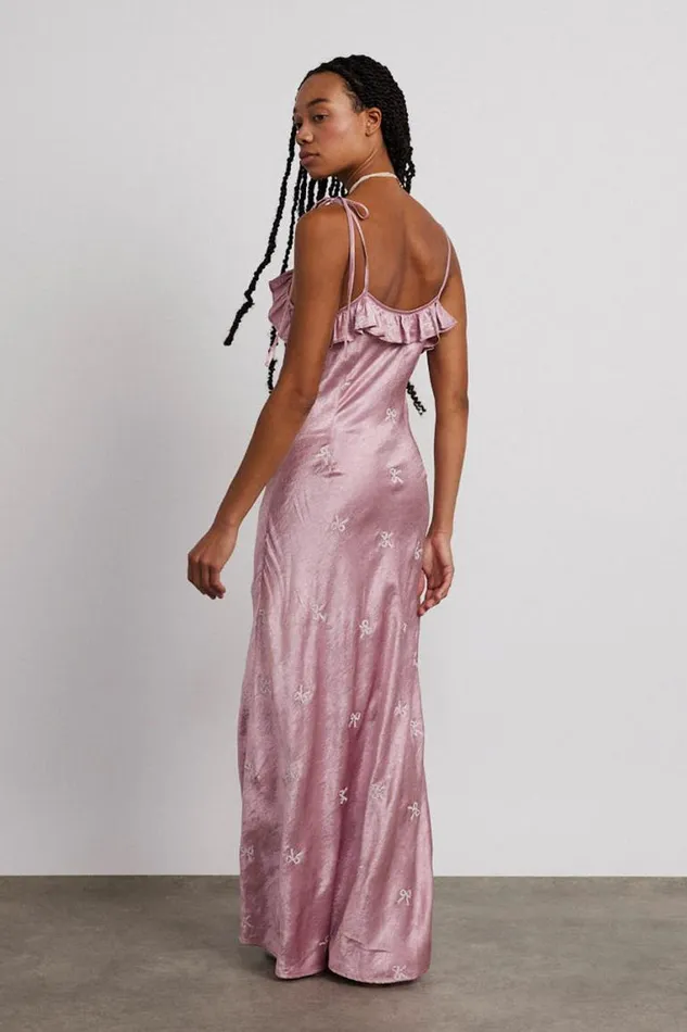 Women Damson Madder Dresses Kiki Embroidered Dress 8211 Pink Bow