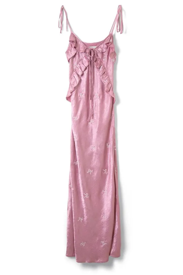 Women Damson Madder Dresses Kiki Embroidered Dress 8211 Pink Bow