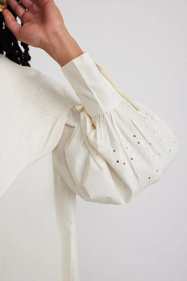Women Damson Madder Dresses Mimi Mini Dress 8211 Off White Broderie