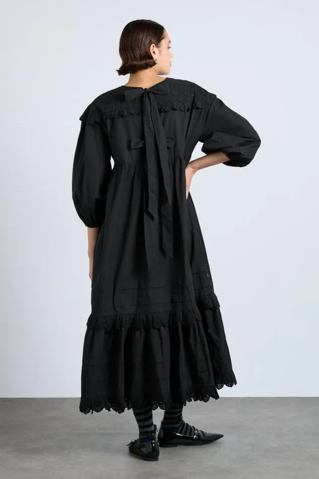 Women Damson Madder Dresses Miriam Midi Dress 8211 Black