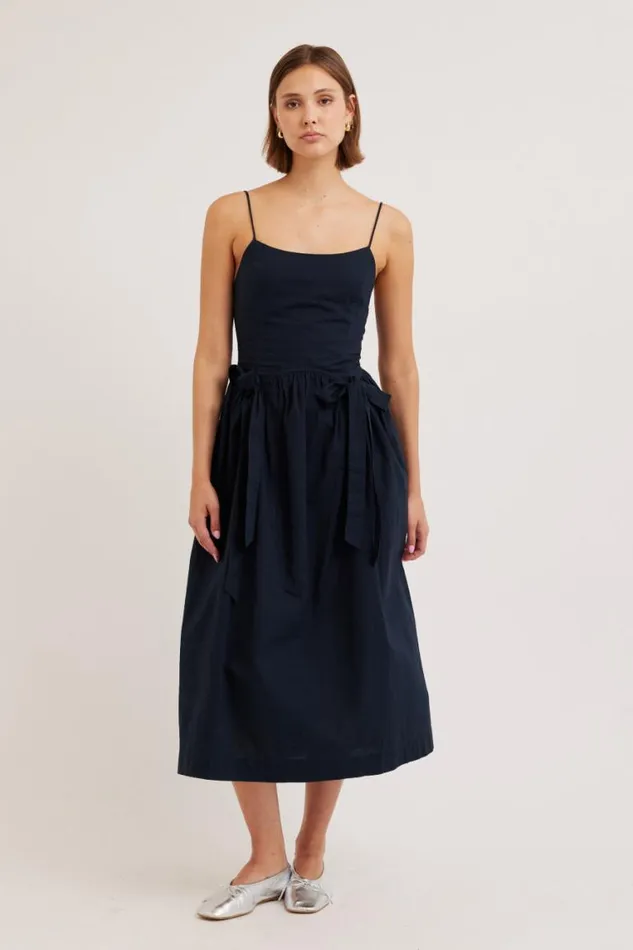 Women Damson Madder Dresses Penelope Apron Dress 8211 Navy