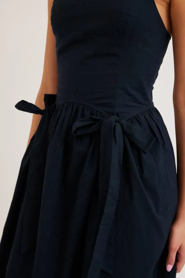 Women Damson Madder Dresses Penelope Apron Dress 8211 Navy