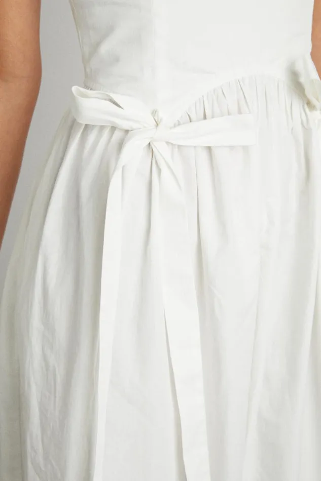 Women Damson Madder Dresses Penelope Apron Dress 8211 White