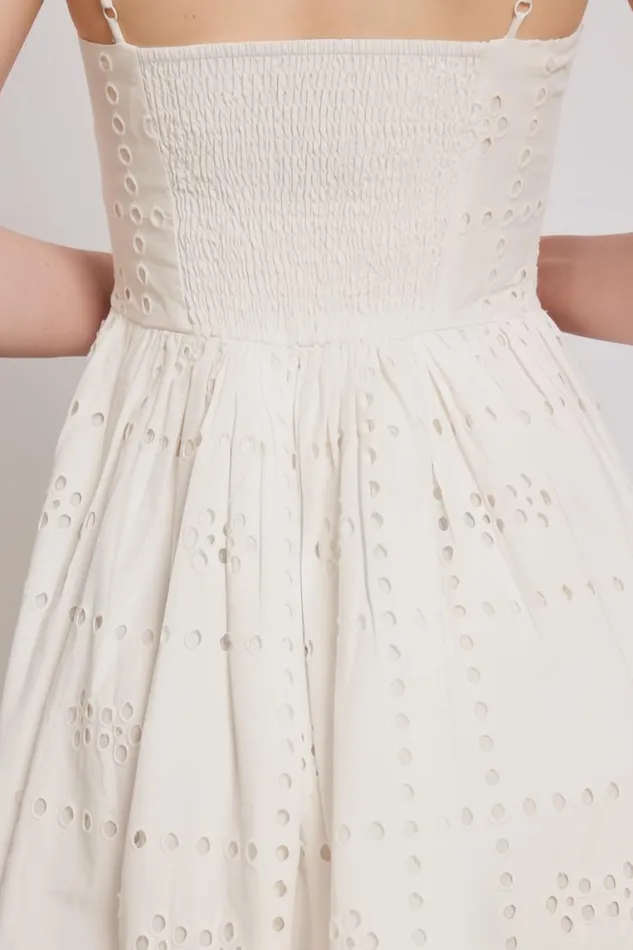Women Damson Madder Dresses Penelope Mini 8211 White Broderie