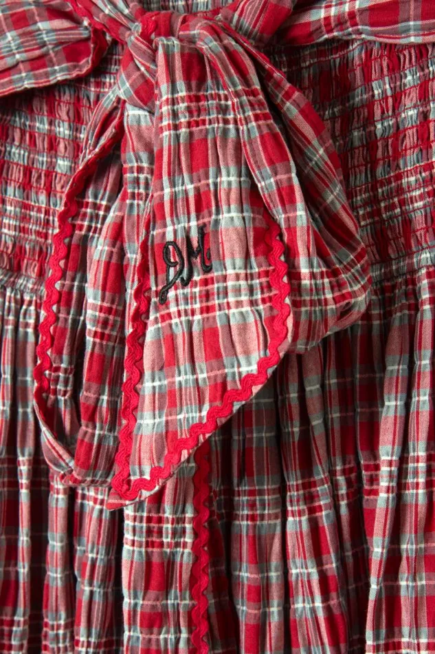Women Damson Madder Dresses Pia Midi Dress 8211 Red Check
