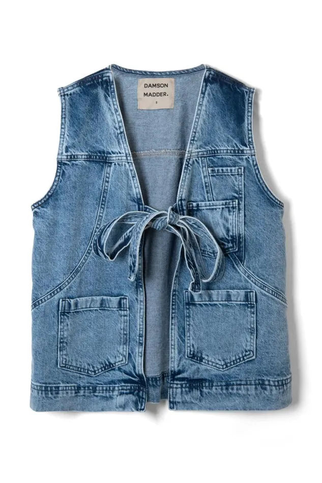 Women Damson Madder Gilets Dilly Gilet 8211 Denim