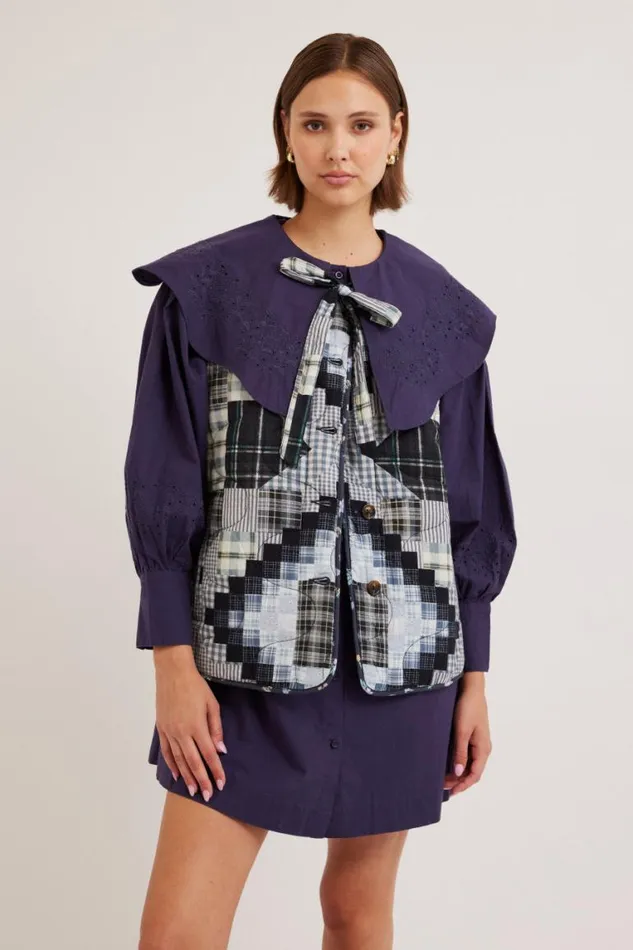 Women Damson Madder Gilets Maxxy Gilet Liner 8211 Quilt Patchwork