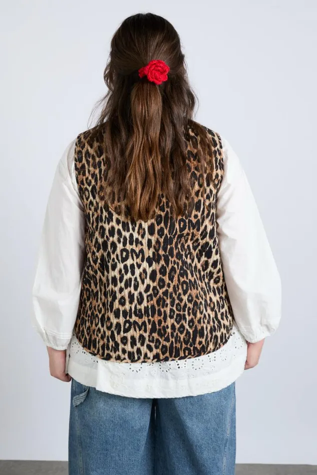 Women Damson Madder Gilets Tilly Gilet 8211 Leopard