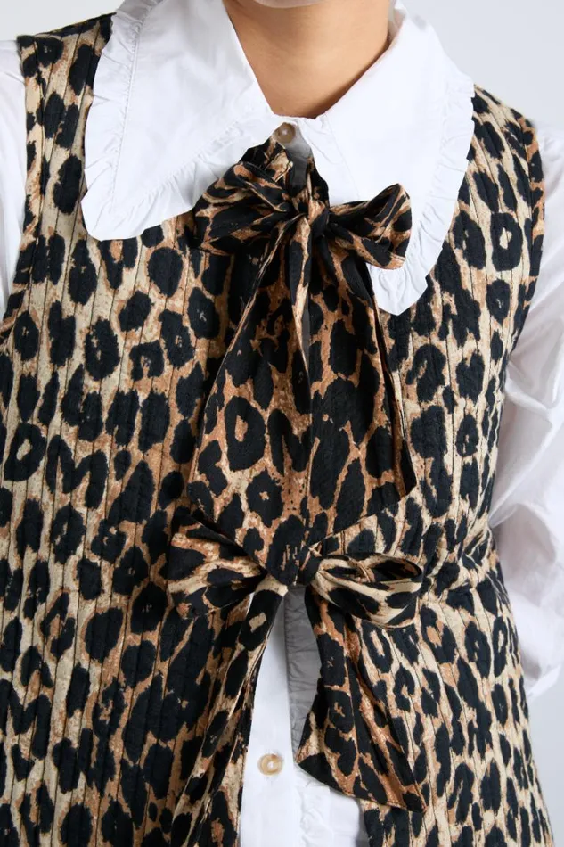Women Damson Madder Gilets Tilly Gilet 8211 Leopard