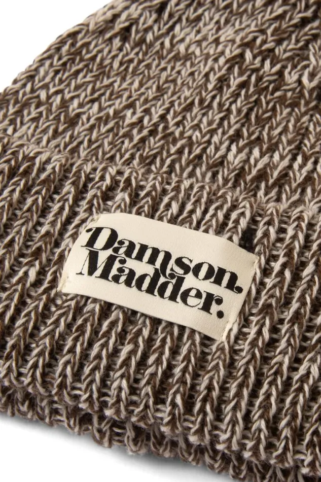 Women Damson Madder Hats Flecked Yarn Beanie 8211 Chocolate