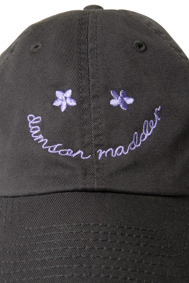 Women Damson Madder Hats Smiley Cap With Lilac Embroidery 8211 Web Exclusive