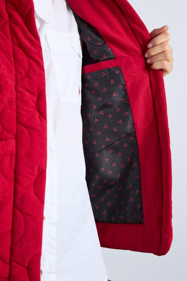 Women Damson Madder Jackets and Coats Celeste Gilet 8211 Chilli Red